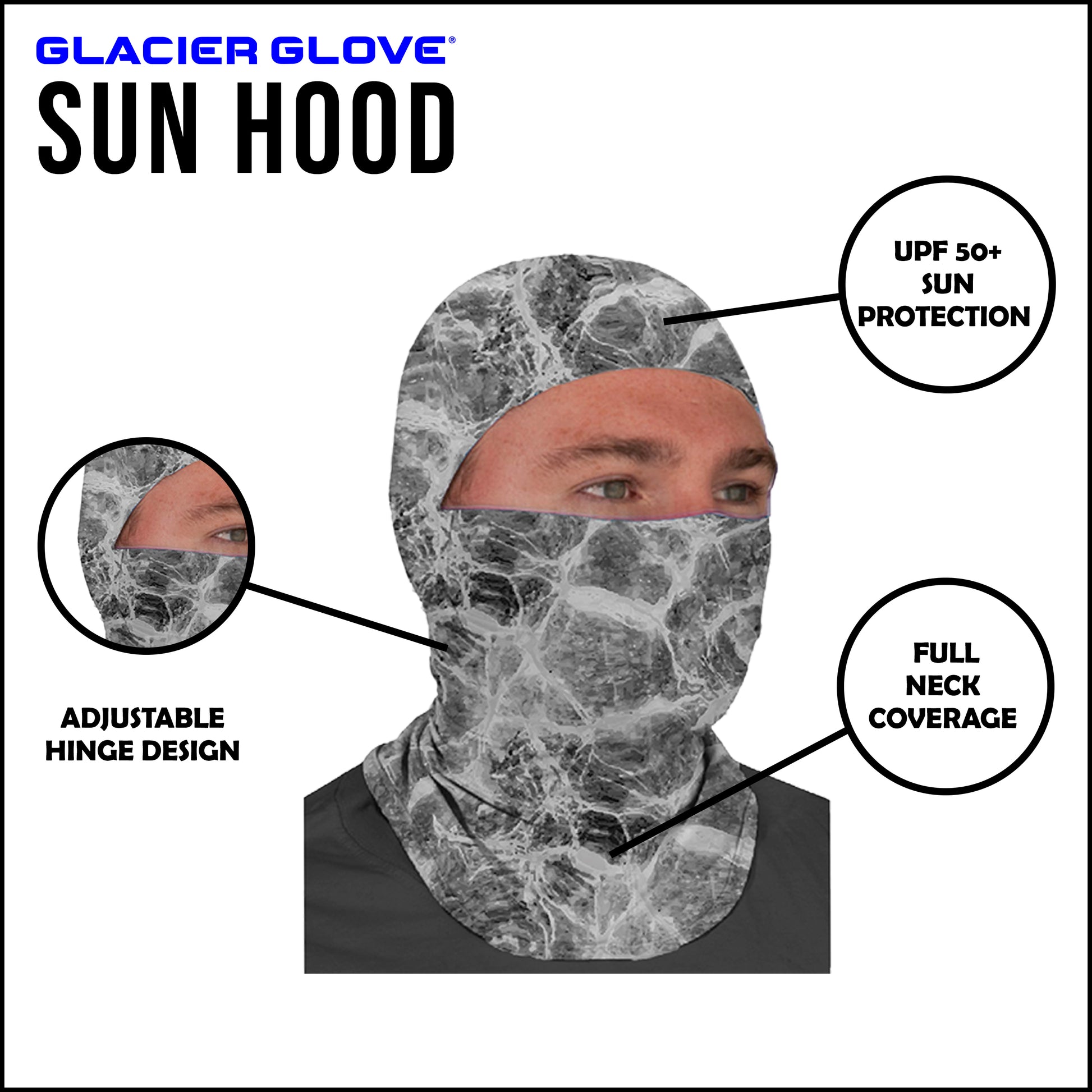 The Sun Hood is a great choice for year-round sun protection. This UPF 50+ sun hood provides full coverage and helps protect against the sun’s harmful rays to keep you outdoors longer.
